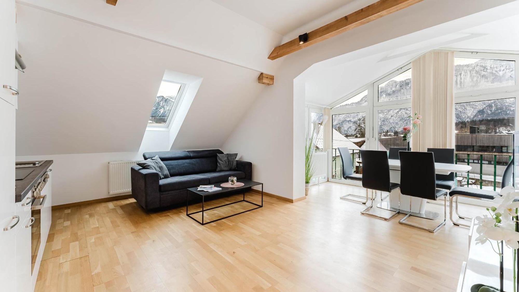 Moderne Ferienwohnung Mit Bergblick 바드고이세른 외부 사진